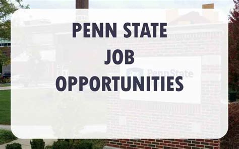 pennstate jobs